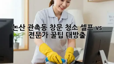 논산 관촉동 창문 청소✨ 셀프 vs 전문가? 꿀팁 대방출!